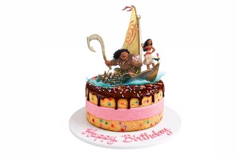 Moana Ice Cream Cake