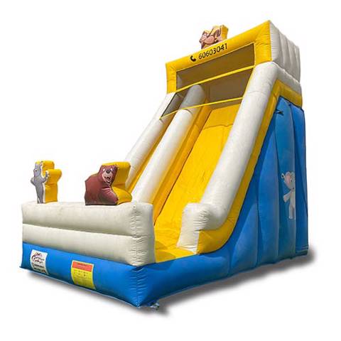 نطاطية الدب باللون الابيض والازرق