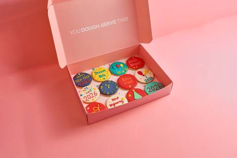 كوكيز السنة الجديدة بالسكر