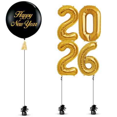 باقة بالون رقم السنة الجديدة - ٤