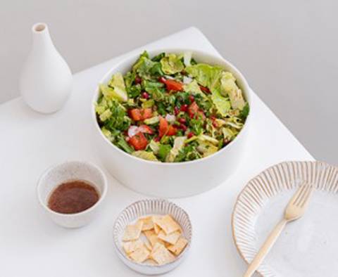 Fattoush Halloumi Salad