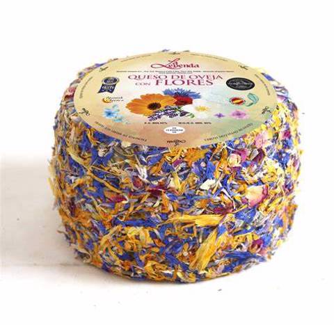Queso De Oveja Curado Con Flores 250 G