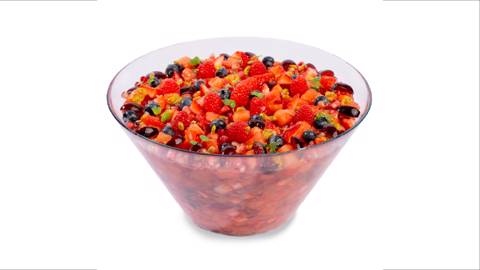 سلطة فواكه حمراء