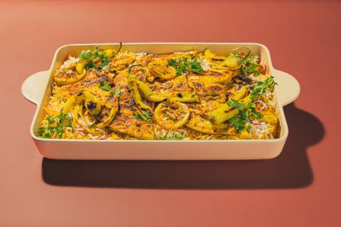 Roasted Sea Bream & Saffron Rice