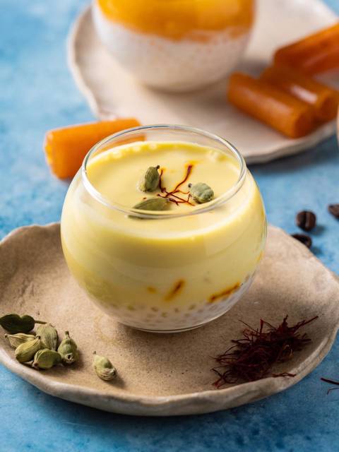 Saffron & Cardamom Sago Pudding
