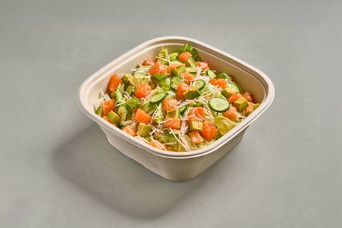 Salmon, Crab & Avocado Salad