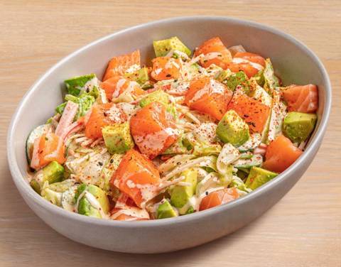 Salmon, Crab & Avocado Salad
