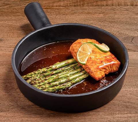 Lime Glazed Salmon Steak