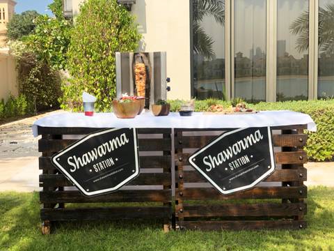 Chicken Shawarma Station for 30 Persons