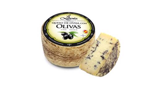 Sheep Cheese Queso De Oveja Con Olivas 250 G