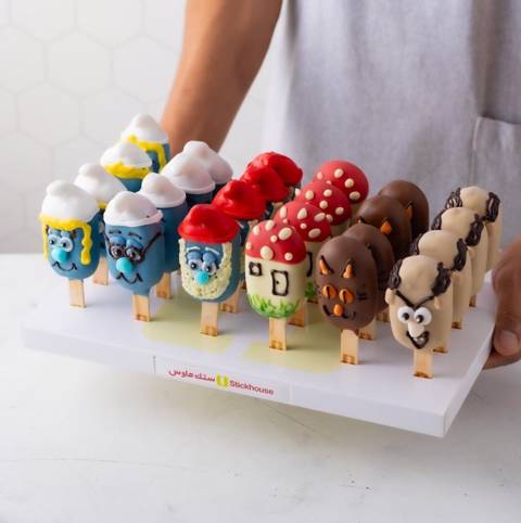 Smurfs Cake Stick - 24 Pieces