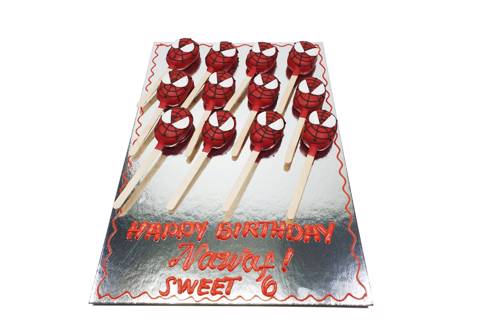 Spiderman Cake Pops