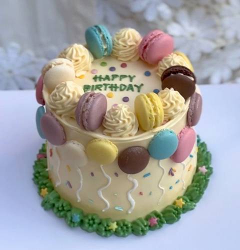 Macaroon  Cake Birthday