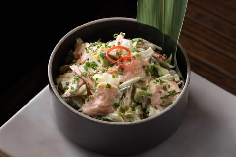 Spicy Salmon Avocado Salad