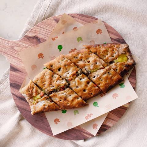 Vegan Cheese, Zatar & Tomatoes Fatira