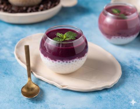 Vimto Sago Pudding