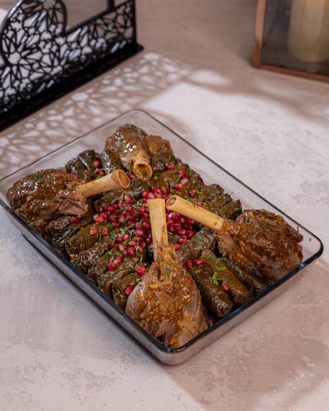 Vine Leaves with Lamb Shank