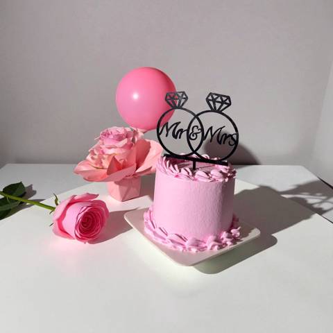 Mr.& Mrs. Pink Cake
