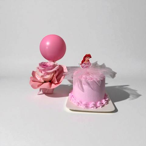 Princess Ariel Rosey Cake