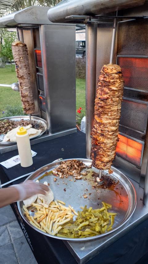 Meat & Chicken Shawarma Station