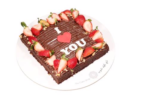 Jumbo I Love You Brownie