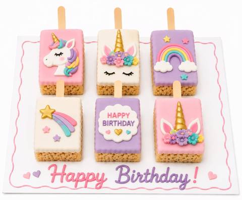 Unicorn Krispy Treats