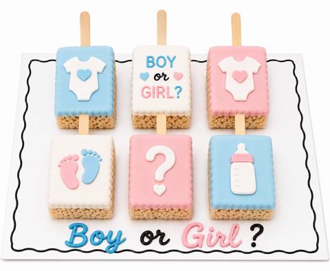 Gender Reveal Krispy Treats