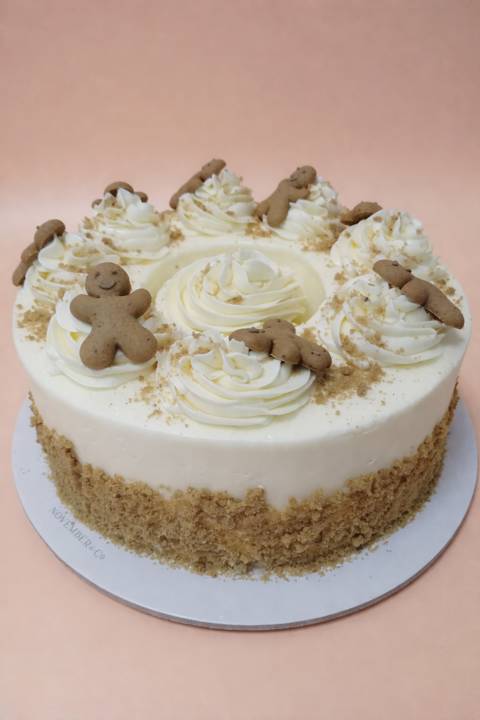 كيكة الشتاء مع رجل الزنجبيل