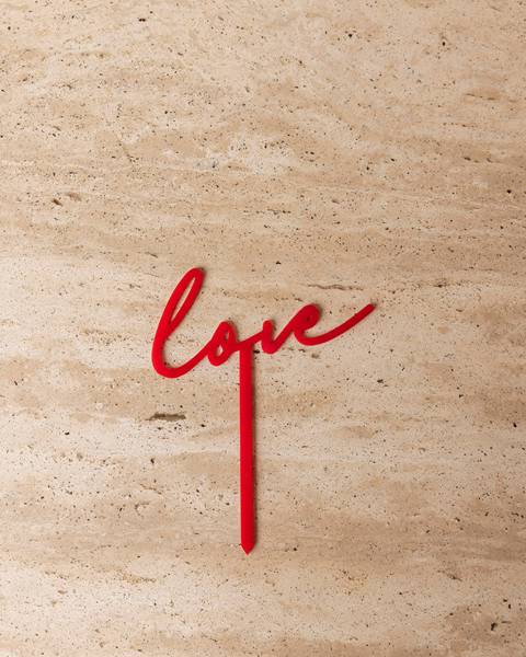 With Love Cursive Plexi