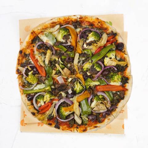 World of Vegetables Pizza - White Sourdough